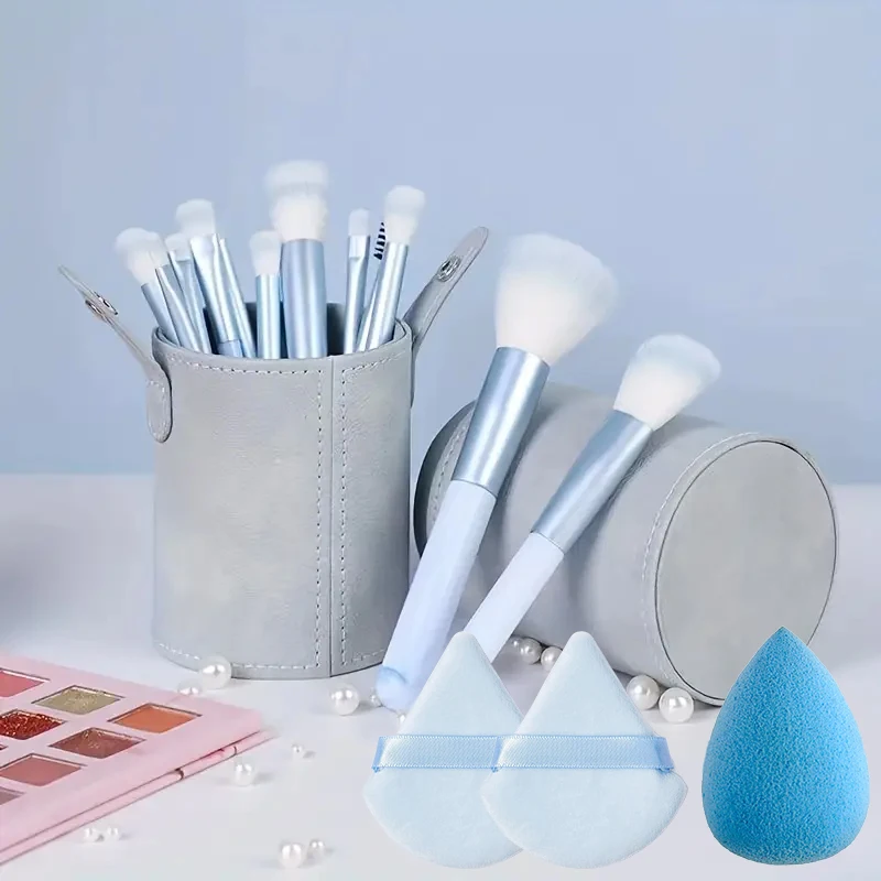 

Professional 8/14PCS Makeup Brushes Set Sponge Beauty Sponge for Women Cosmetic Brush Loose Powder Brush Blending Beauty Tools