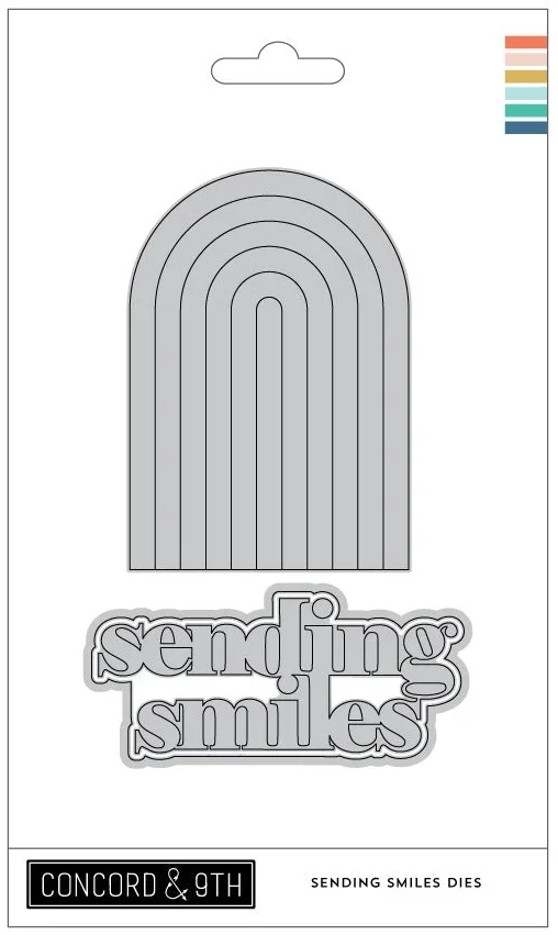 

Sending Smiles Word Metal Cutting Dies For DIY Making Card Scrapbook Embossed Paper Craft Supplies Template Decoration 2024 New