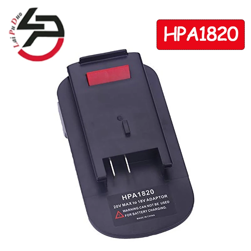 

Hpa1820 Battery Convert Adapter for Black Decker Stanley Porter Cable 20V Max Lithium Battery for Black Decker 18V Ni-Mh Tools