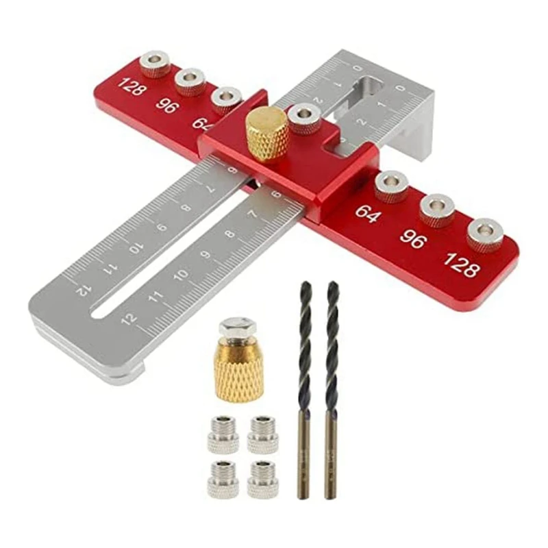 

Cabinet Hardware Jig,Alloy Cabinet Handle Jig,Adjustable Drill Template Guidetool,For Installation Of Door Drawer Handle