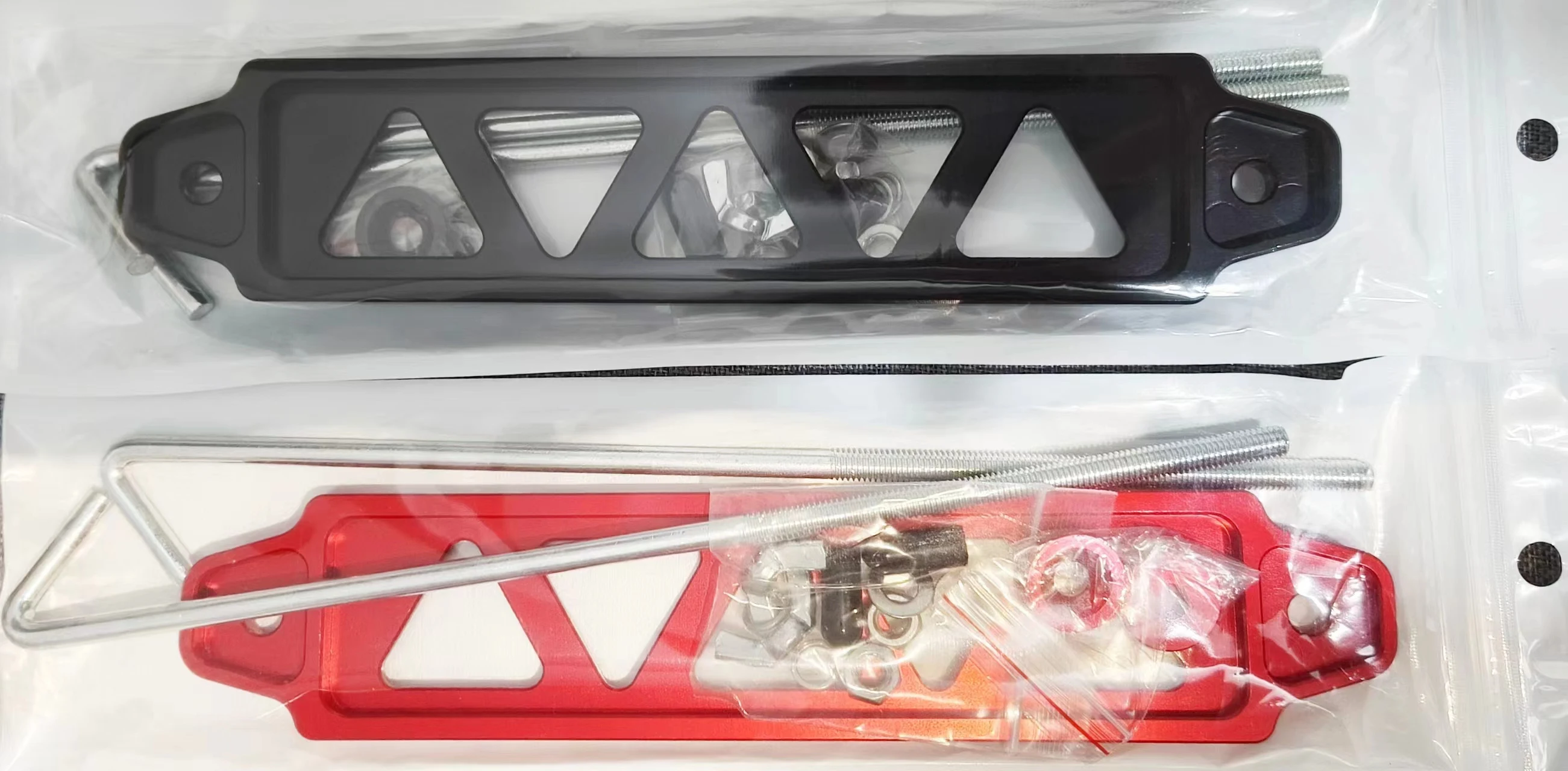 218mm / 190mm Aluminium Universal Autobatterie-Halterung Auto Batterie-Befestigungshalterung Halterungsstange für Honda Civic EK EG – Detail 11