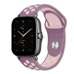 Sport Silicone Bracelet - Premium Watch Strap Replacement (20mm/22mm) - 22mm watch band (21 Purple Pink)