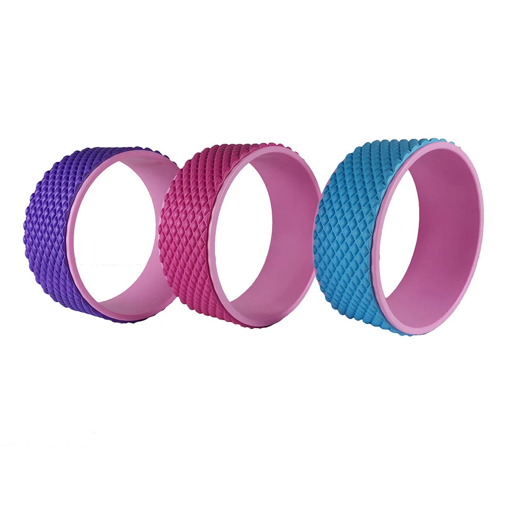 Yoga Wheel Pilates Ring Back Roller Muscle Massage Exercise Training Balance Accessory Increase Mobility pilates ring yoga massage roller