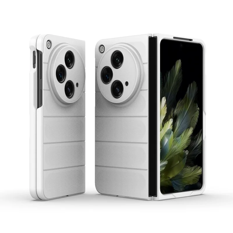 Enhanced Shockproof Hard Plastic Folding Phone Case with Elegant Skin-Feel Finish