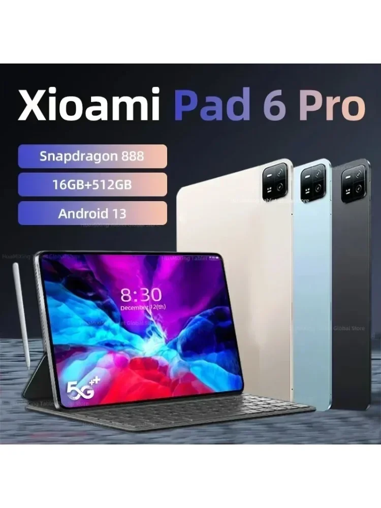 AliExpress 컬렉션 XPPen StarG960S 플러스 그래픽 드로잉 태블릿, 9x6 인치, 8192 레벨 펜 태블릿, 4 키 지지대, 윈도우 맥 안드로이드 호환 11 2024 글로벌 버전 오리지널 패드 6 프로 태블릿 PC, 스냅드래곤 888, 안드로이드 13, 11 인치, 16GB + 512GB, 5G HD, 4K 화면, 와이파이 Mi