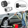 Pressure Washer Quick Connect Fittings M22 14mm to 3/8 Inch Pressure Washer Hose & Gun Adapter Max 4000PSI Car Wash Coupler 2