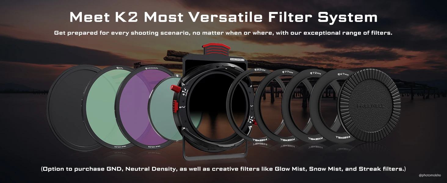 K2 Versatile Digital Camera Magnetic Filter System Professional Photographer's E