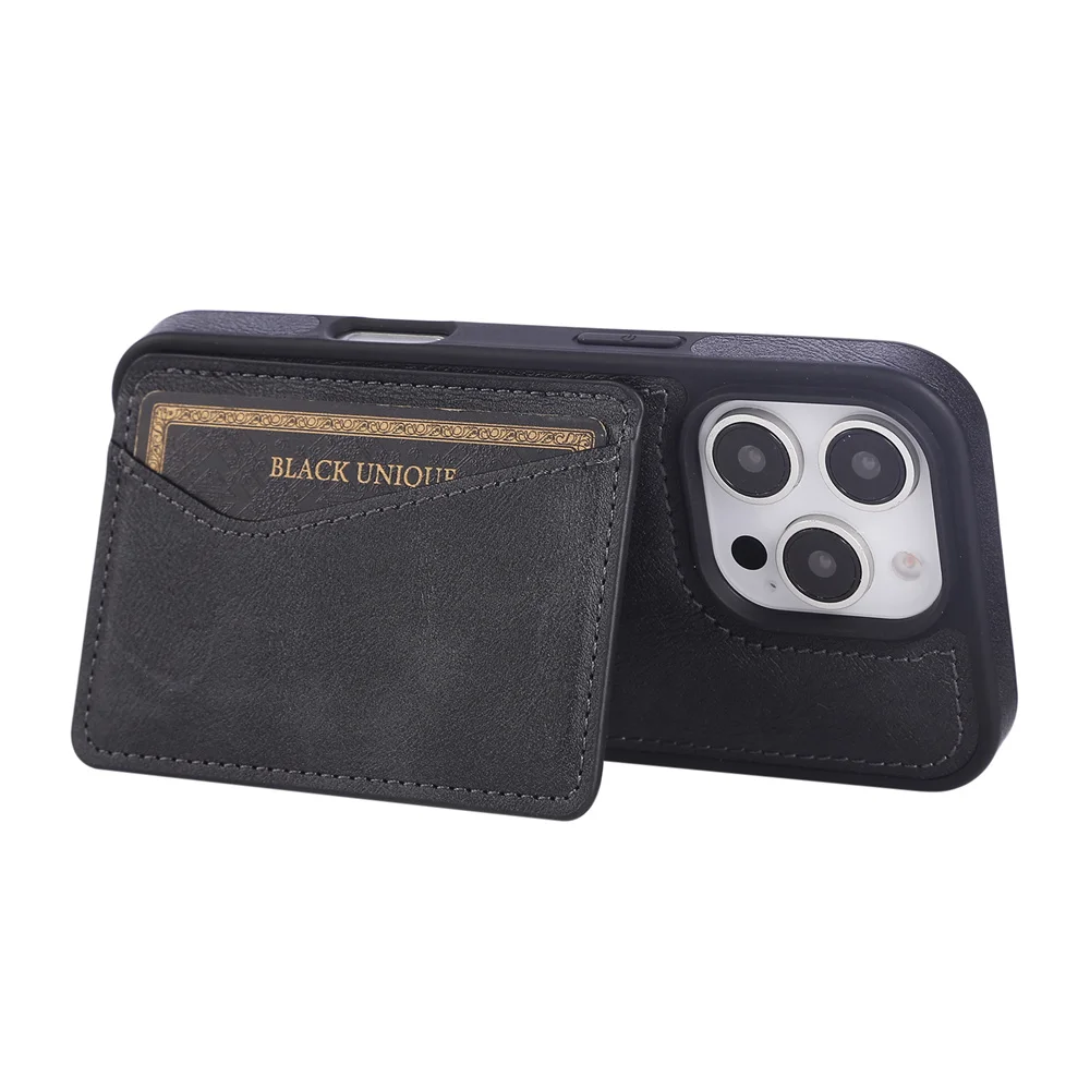 Premium Flip Leather Phone Case with Magnetic Wallet and Card Holder - Bracket Back Cover