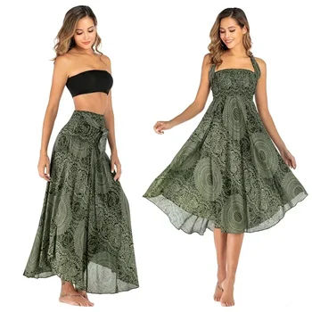 Sexy Summer Long Boho Bottom Women Skirt Vintage Casual Ropa Mujer Faldas Loose Fashion y2k Maxi Skirts Woman Clothing Saia Jupe 1