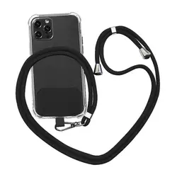 Universal Multifunctional Adjustable Phone Lanyard and Neck Strap (Black)