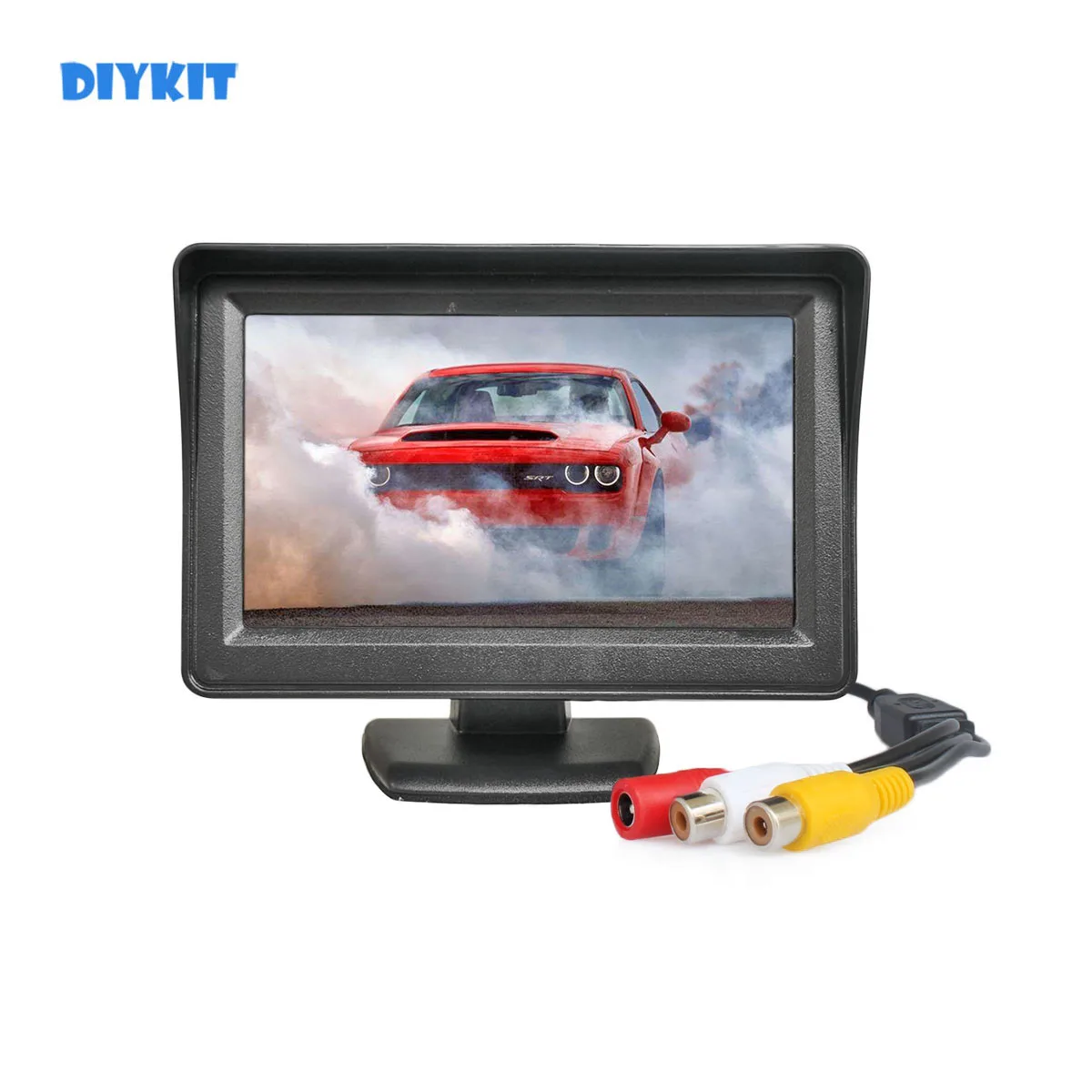 

DIYKIT 4.3inch Color TFT LCD Car Rear View Monitor Parking Rearview Monitor with 2CH Video Input