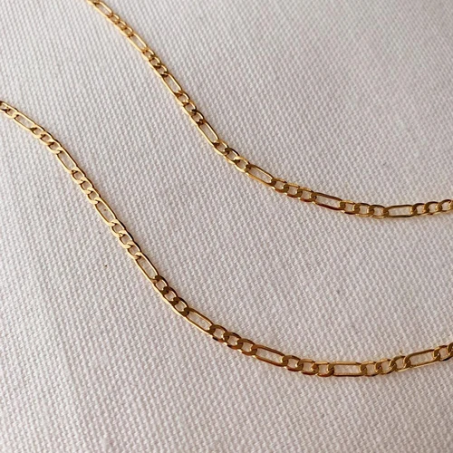 EManco 피가로 스테인레스 스틸 링크 체인 팔찌, 골드 컬러 참 팔찌, 여성 남성 쥬얼리 선물, 4mm, 6mm, 8mm 5