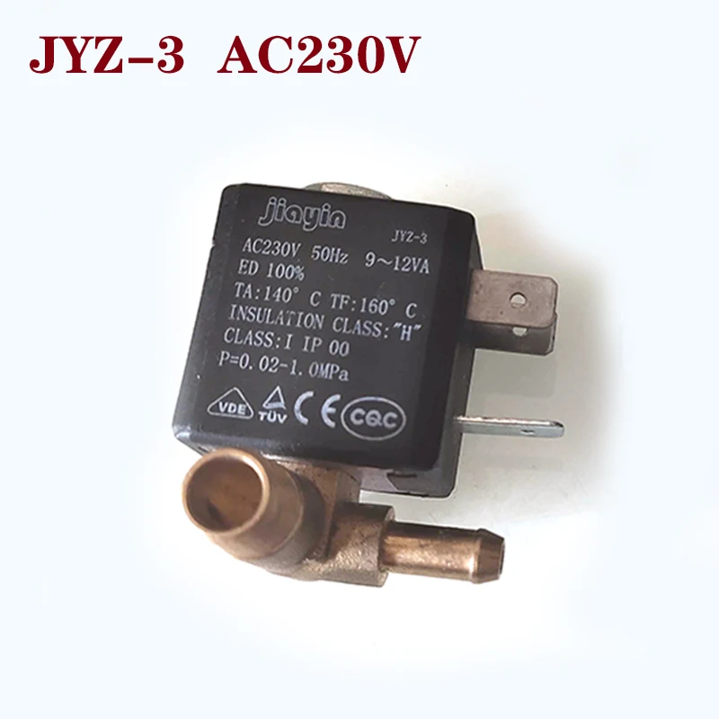 For Jiayin JYZ-3 Normally Closed AC 230V 50HZ Brass Iron Steam Solenoid Valve booster valve