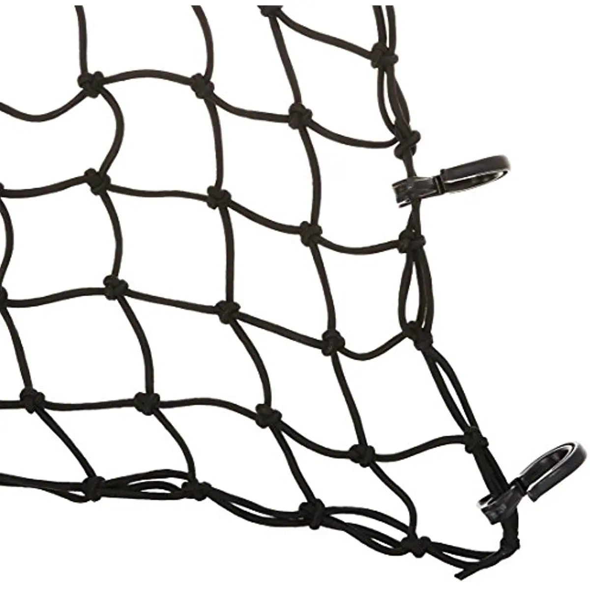 Motorcycle Cargo Net 15"x15" Cargo Net with 6 Adjustable Hook Stretch to 30"x30" Latex Bungee Material For Motorcycle