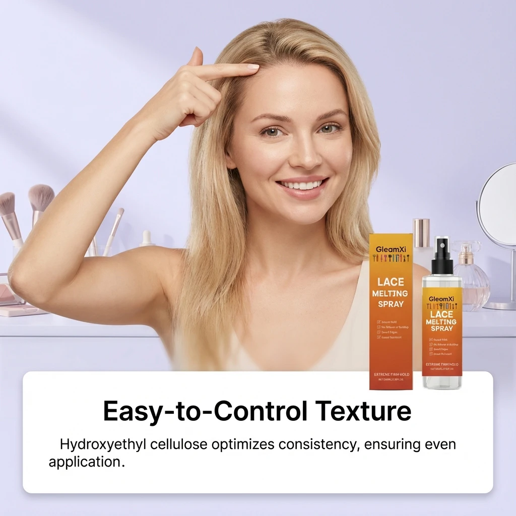 Lace Wig Adhesive Spray 100ml, Gentle Hold, Lightweight & Fluffy Wig Styling Spray, Dual Moisturizing, Helps Relieve Dry Scalp - 3