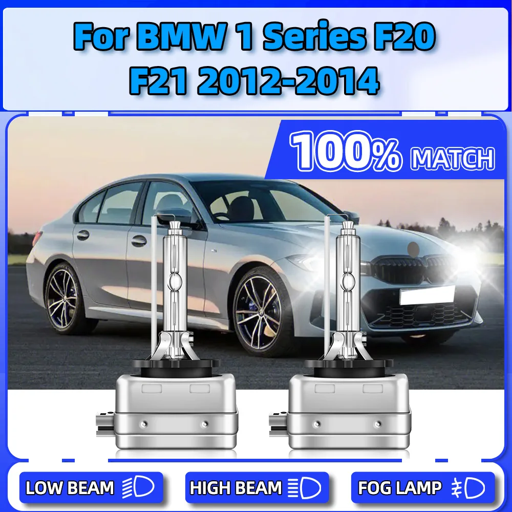 

HID Xenon Headlight Bulbs 20000LM 35W Auto Headlamps 6000K White 12V Xenon Lights For BMW 1 Series F20 F21 2012 2013 2014