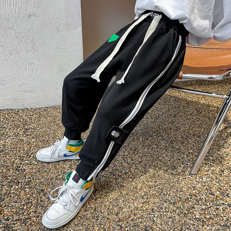 

Boys' Autumn Sweatpants 2022 New Children's Pants Loose and Handsome Spring and Autumn Trousers Casual Pants