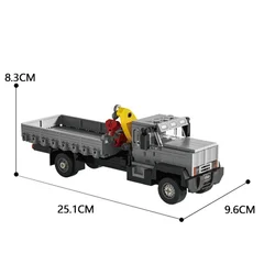 Premium European Truck and Semi - Trailer Building Block Set - Educational Toy for Kids, Ideal Festival Gift (Truck with Crane)