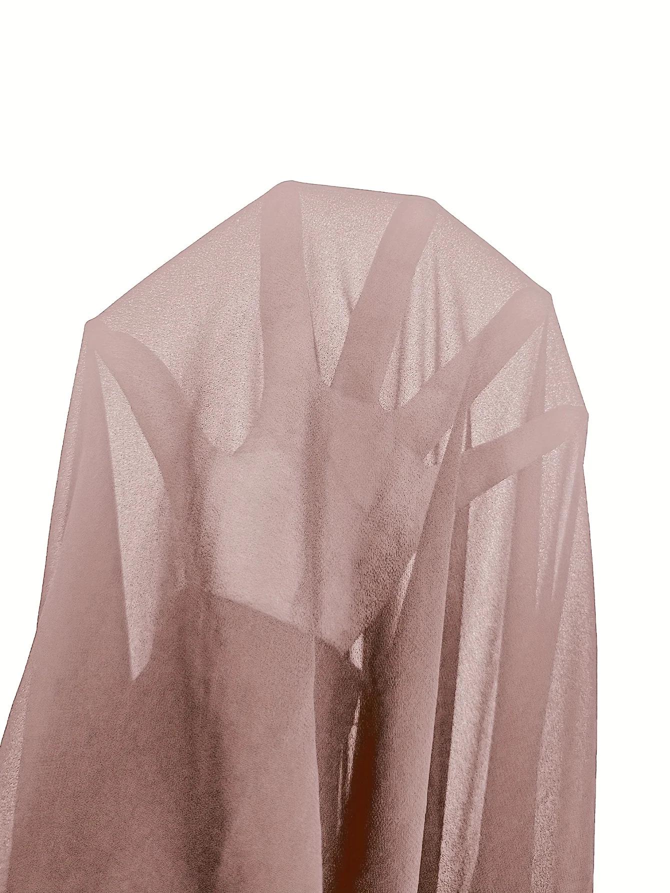 plus Size Ladies Solid Color Chiffon Double Layer Meat Concealing Top with Fine Strap Cross Back Design for Daily Commuting And 6