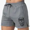 2024 New Muscle fitness quarter pants men's summer training mesh breathable athletic shorts 3