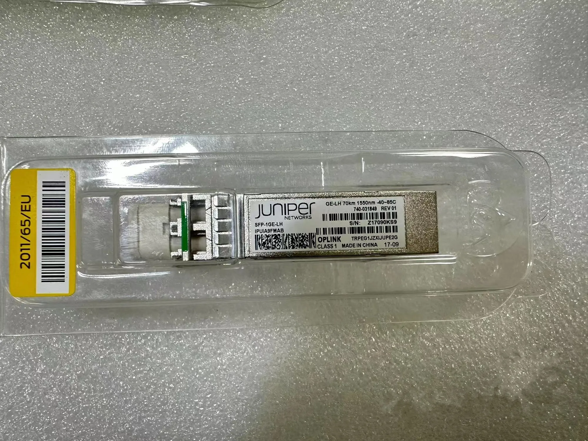 Juniper SFP 1.25G Module Transceiver SFP-1GE-LH 740-031849 GE-LH 70KM 1550NM 1G SFP Fiber optical SCP6G74-J7-AWE