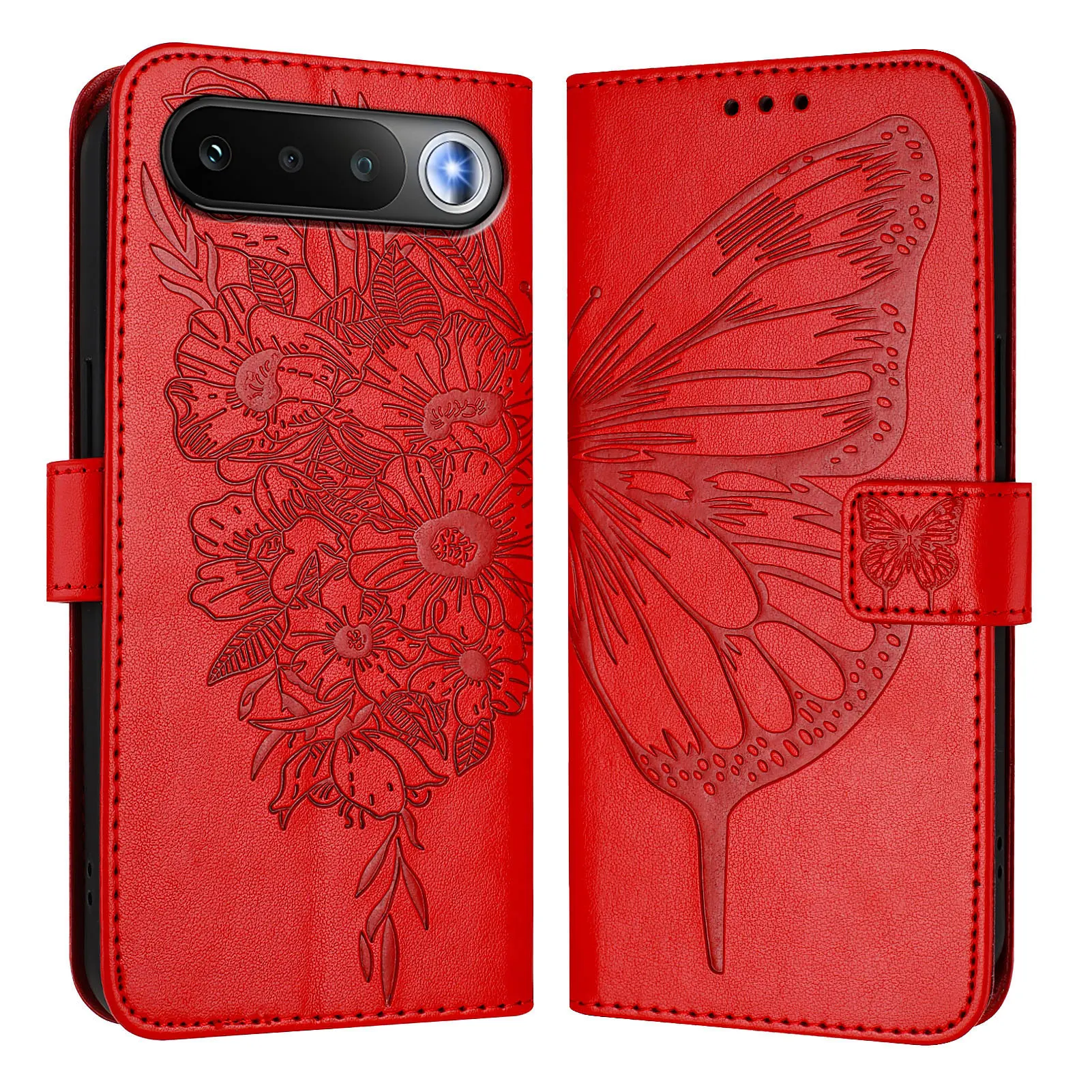 Classic Embossed Leather Flip Wallet Case for Realme 16 Pro Plus 5G