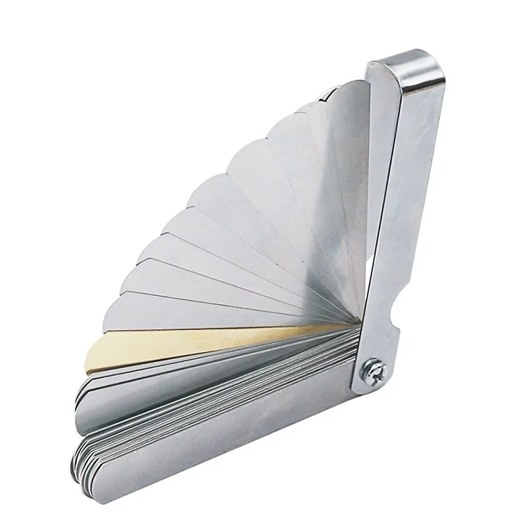 Description Picture 4 of item32 Blades Metric Thickness Gage Set Tappet Valve Feeler Gauge Gauges With Brass Measuring Range 0.04mm - 0.88mm