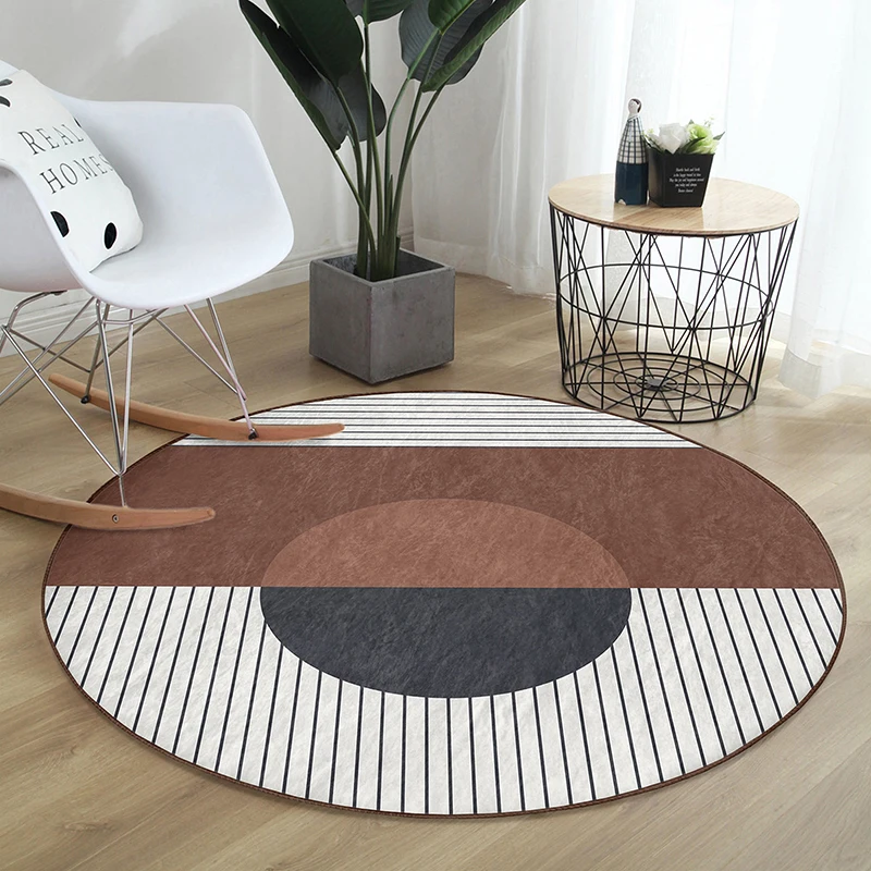 

Multi-Size Round Carpet Lrregular Pattern Floor Mats Carpet For Bedroom Decoration Home Rugs Living Room
