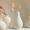 White Ceramic Vase Set 5 Mini Vases Nordic Vases Small Vases Bud Vase Living Room Porch Home Decoration Ornament Gift Home Decor 5