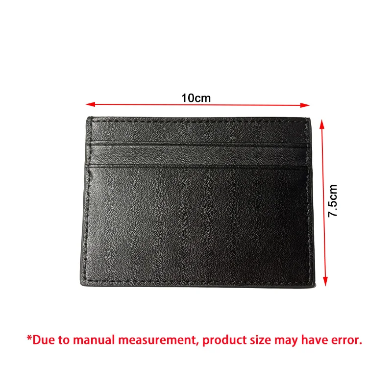 Hand Sewn Women ID Card Holder Credit Card Gift Box Multi Slot Slim Case Passport wallet Wallet Man Coin Purse