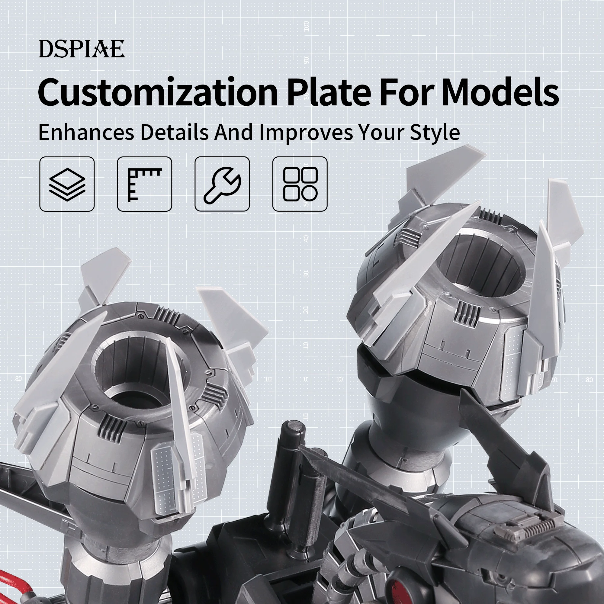 

DSPIAE PC-GY Model Modification Plastic Board military model making tool Retrofit Collage Gundam Hobby DIY