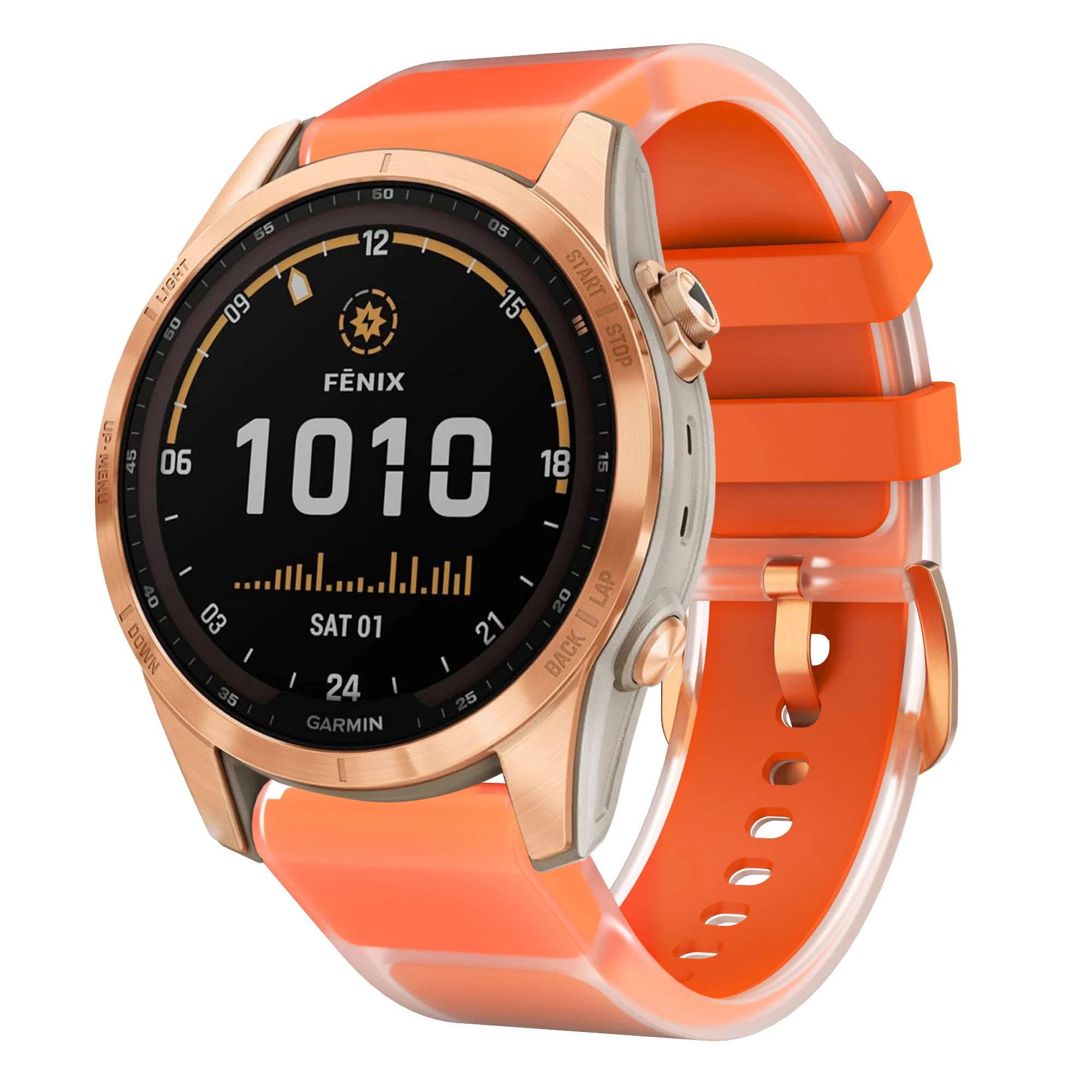 Quick Release Clear Glacier Silicone Watch Band - 20mm Strap