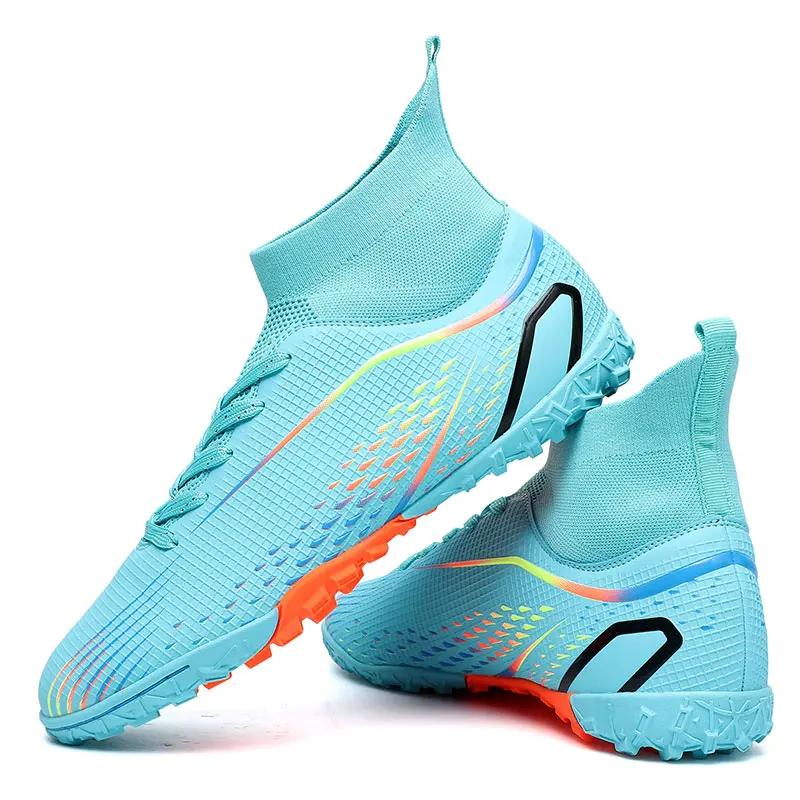 Field Boots Men's Soccer Shoes Society TF/FG Anti-slip Football Cleats Children's Outdoor Training Sports Footwear 2024_voghion.com