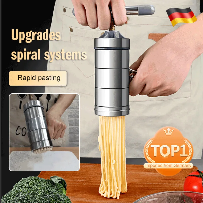 Multifunctional stainless steel manual salvagesalvage noodle machine Stainless Steel Making Press Machine Manual Noodle Maker