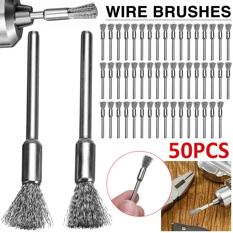 removal Grinding Wires Electric Brushes Brass Brush Wire Grinder Rotary Tool 