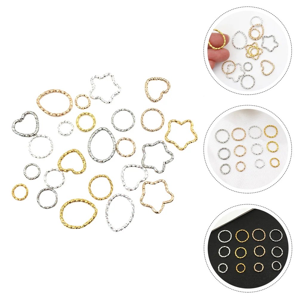 

96 Pcs Geometric Earring Pendant Charms Jewelry Making Materials Girls DIY Bracelets Baffle Alloy Jewlery