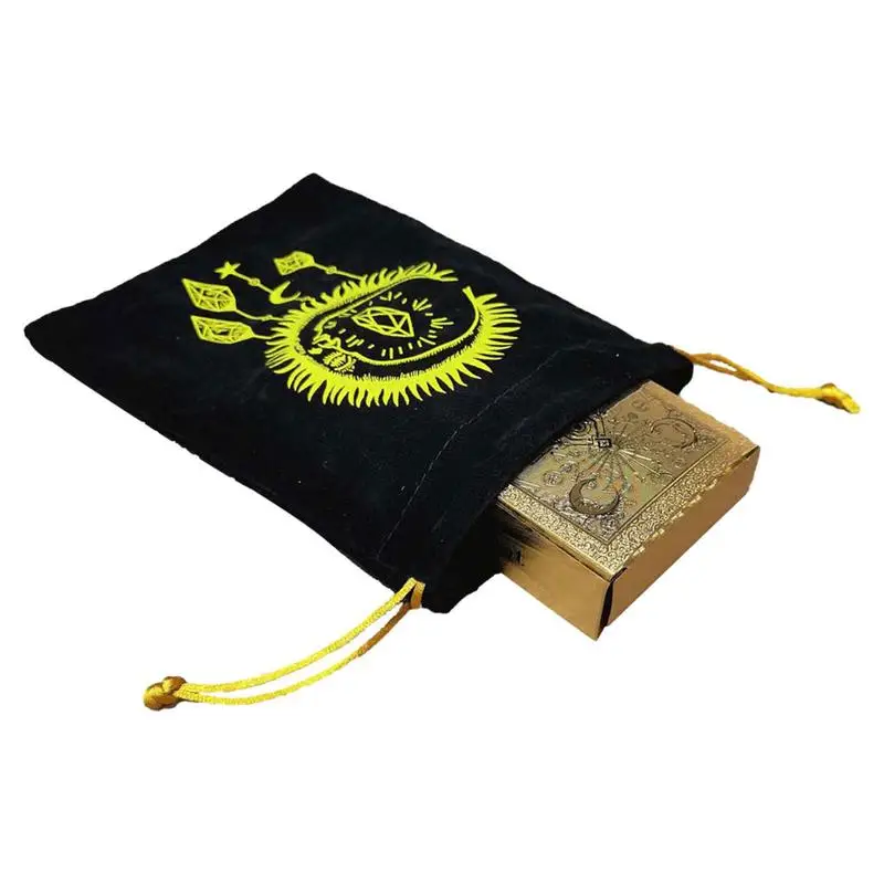 

Tarot Card Tablecloth Velvet And Non Woven Fabric Tablecloth Board Game Divination Zodiac Sign Witch For Beginners Enthusiasts