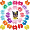 10pcs Pet Dog Hair Bow Accessories Lace Pearl Accents Colourful with Rubber Bands for Cute Medium Small Dog Cats Pet Decoration