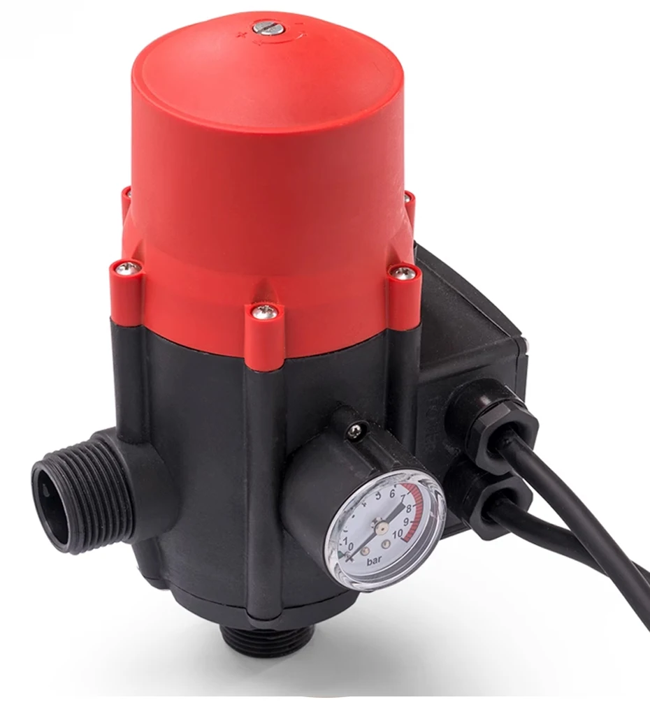 Automatischer Wasserpumpen-Druckregler, einstellbare elektronische Wasserpumpe, selbstansaugende Pumpe, Wasserdurchfluss, elektronischer Schalter