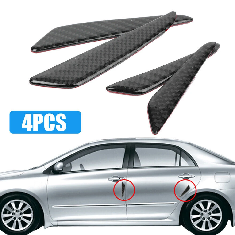 

4pcs Car Door Edge Guard Strips Scratch Anti-Collision Door Protective Strips Exterior Moulding Auto Accessories