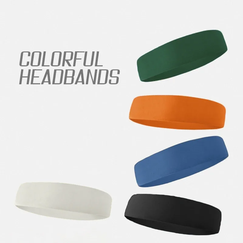 Fashion Yoga elastic headband Sports Yoga fitness high elastic sweat absorption headband solid color sports running