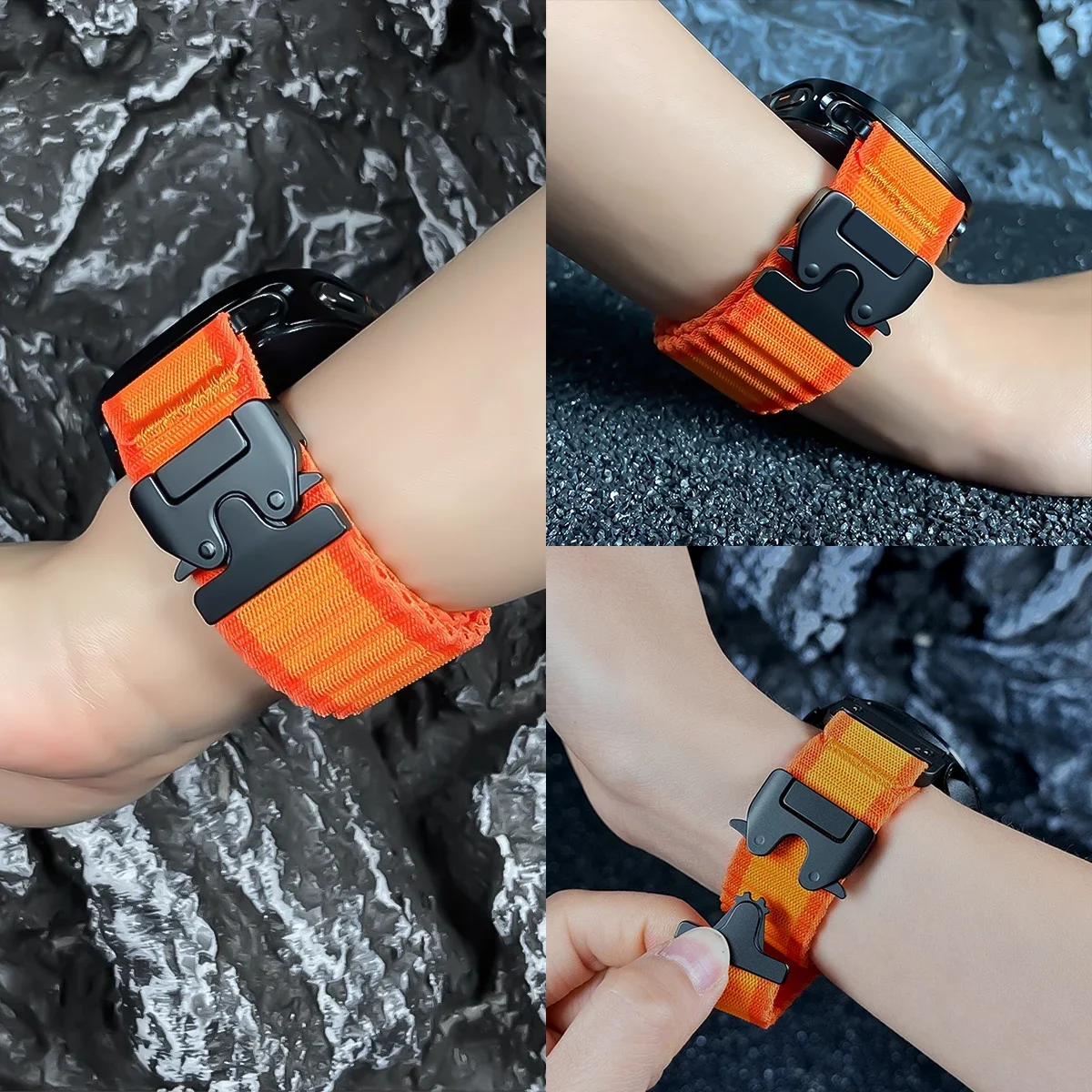 New Nylon Breathable Sports Band with Parachute Buckle