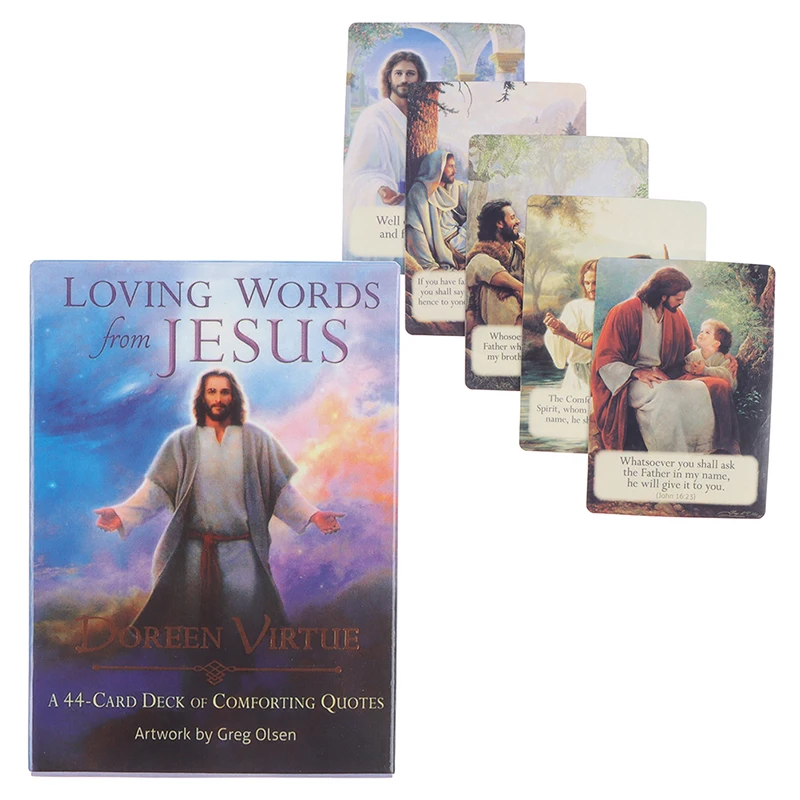 1Box Loving Words from Jesus Oracle Cards Tarot Prophecy Divination Party Board Game