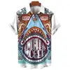 New Men's Hawaiian Beach Button Shirts Short Sleeve Animal Shark 3D Print Casual Lapel Fashion Collar Retro Clothes Hiphop 4