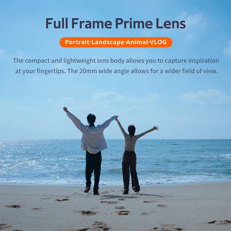VILTROX AF 20mm F2.8 카메라 렌즈 풀프레임 초광각 자동 초점 렌즈 ( FE, 니콘 Z, ZV-E1, A7RV, ZV-E10, FX30 카메라용)