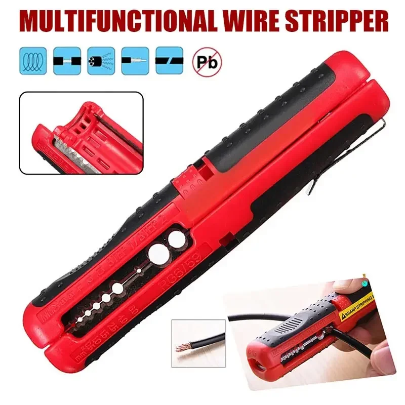 Automatic Wire Stripper with Clamp Portable Electric Wire