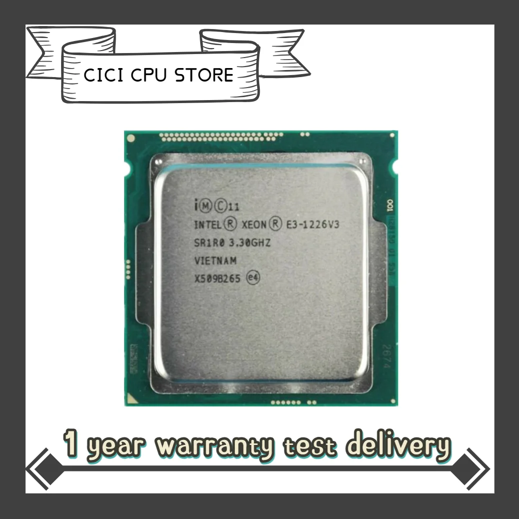 

Intel Xeon E3 1226v3 E3 1226 V3 3.3GHz Quad-Core Quad-Thread CPU Processor L2=1M L3=8M 84W LGA 1150