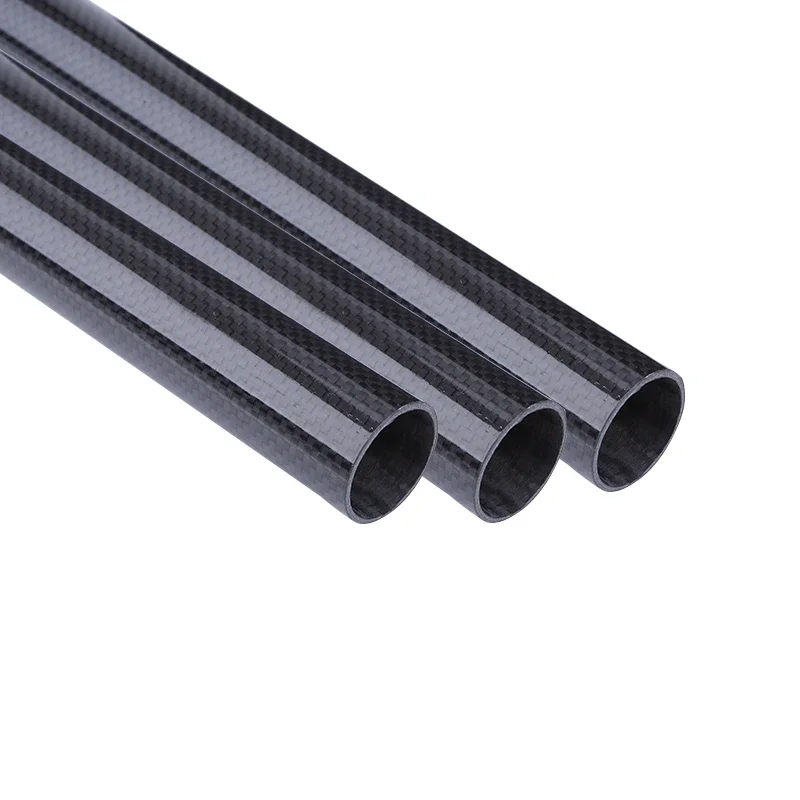 3k 탄소 섬유 튜브, 길이 500mm, 일반 광택 OD 5mm  41mm 벽 두께 1mm 리모컨 항공기 드론 액세서리, 2 개