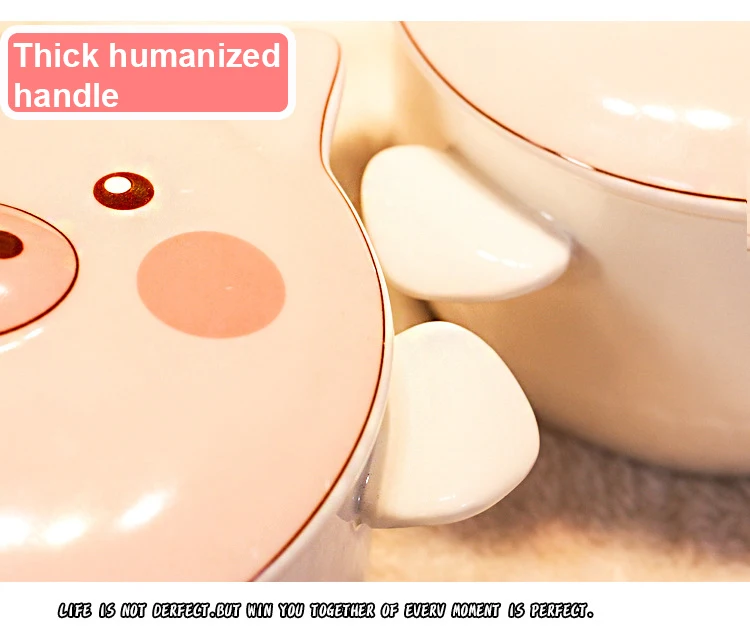 Kawaii Ceramic Piglet Ramen Bowl - Special Edition