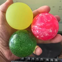 1PCS Large Bouncy Rubber Ball 55MM Basketball Glitter Marbleized Balle Rebondissante Kids Party Goodie Gift Bag Stuffer Fillers 1